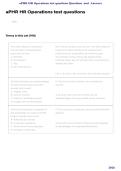 aPHR HR Operations Test Questions&colon; Practice & Study Guide