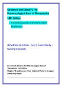 Nursing Pharmacology Study Guide & MCQ Practice Bank &vert; Goodman & Gilman 14th Ed