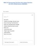 NRSG 210 Pharmacology Final Exam after midterm Questions with 100&percnt; Verified Answers UPDATED&excl;&excl;&excl;&period;