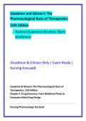 Nursing Pharmacology Study Guide & MCQ Practice Bank &vert; Goodman & Gilman 14th Ed