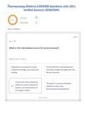 PHARMACOLOGY &vert;ICHS &vert; FULLY COVERED Exam &vert;QUESTIONS & ANSWERS&vert; already graded A&plus; &lpar;COMPLETE BUNDLE&rpar; UPDATED&excl;&excl;&excl;