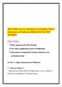 WGU D394 Care for Individuals and Families TASK 1 Dimensions of Wellness &lpar;PASSED ON THE FIRST ATTEMPT&rpar;&period;pdf