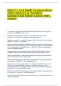2026 CT Life & Health Insurance Exam &lpar;XCEL Solutions & Prometric&rpar;  Questions and Answers solved 100&percnt; correct&excl;&excl;
