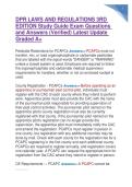 DPR LAWS AND REGULATIONS 3RD EDITION Study Guide Exam Questions and Answers &lpar;Verified&rpar; Latest Update Graded A&plus;