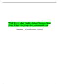 WGU D444&colon; Adult Health -Aging Effects on Sikin &vert;Nails &Hair &vert; OA&vert; Objective Assessment Exam &vert;Accurate&vert; Verified