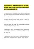 PIVOT POINT BUNDLED EXAMS EXAMS SET 2026 FULL SOLUTIONS AND VERIFIED ANSWERS GRADED A&plus;