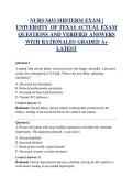 NURS 5433 MIDTERM EXAM &vert; 2026  UNIVERSITY OF TEXAS ACTUAL EXAM  QUESTIONS AND VERIFIED ANSWERS  WITH RATIONALES GRADED A&plus;  LATEST
