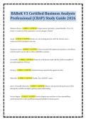 BABoK V3 Certified Business Analysis Professional &lpar;CBAP&rpar; Study Guide 2026