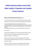 FISDAP Operations Mastery Actual Study Guide&colon; Graded A&plus; Preparation with Complete Practice Questions