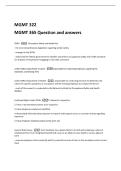 MGMT 322   MGMT 365 Question and answers 