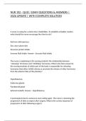 NUR 102 - QUIZ &sol; EXAM QUESTIONS & ANSWERS &vert; 2026 UPDATE &vert; WITH COMPLETE SOLUTION