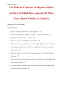 Test Bank for Crime and Intelligence Analysis  An Integrated Real-Time Approach&comma; 2e Glenn  Grana&comma; James Windell &lpar;All Chapters&rpar; 