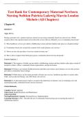 Test Bank for Contemporary Maternal Newborn  Nursing 9edition Patricia Ladewig Marcia London  Michele &lpar;All Chapters&rpar; 