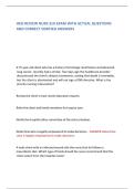 HESI REVIEW NURS 310 EXAM WITH ACTUAL QUESTIONS AND CORRECT VERIFIED ANSWERS 