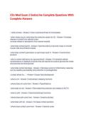 Clin Med Exam 2 Endocrine Complete Questions With Complete Answers