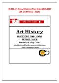 HIS 112 Art History Milestone Final Retake 2026&sol;2027 &lpar;pdf&rpar; &vert; Art History &vert; Sophia