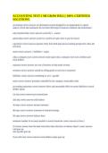 ACCOUNTING TEST 1 MCGRAW HILL &vert;&vert; 100&percnt; CERTIFIED SOLUTIONS&period;