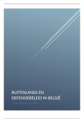 Samenvatting Belgisch defensie en buitenlands beleid