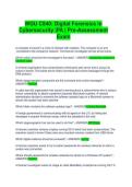 WGU C840&colon; Digital Forensics in Cybersecurity &vert;PA &vert; Pre-Assessment Exam&vert;Accurate&vert;Verified