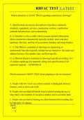 RHFAC TEST QUESTIONS AND ANSWERS 2026