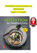 Test Bank For Nutrition For Healthy Living 6th Edition By Wendy Schiff&comma; Traci L&period; Keck Chapter 1-13