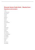Muscular System Study Guide &ndash; Muscles Exam  Questions and answers  Frontalis  Cranial Aponeurosis  Orbicularis Oculi  Temporalis  Occipitalis  Zygomaticus  Buccinator  Masseter  Orbicularis Oris  Sternocleidomastoid  Platysma  Trapezius  Deltoid  Pectoral