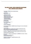 TAX 4001 EXAM 1 WITH COMPLETE SOLUTIONS 100&percnt; VERIFIED 2026 UPDATE&excl;&excl;