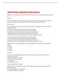 NCLEX Exam questions and answers 