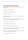 NCLEX Exam questions and answers 