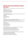 NCLEX PN- Actual Exam for 2026 Exam questions  and answers 