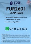 FUR2601 EXAM PACK 2026 - DISTINCTION GUARANTEED
