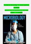 Test Bank for Microbiology&colon; The Human Experience 2nd Edition  By John W&period; Foster&semi; Zarrintaj Aliabadi&semi; Joan L&period; Slonczewski  Chapter 1 - 27 Complete