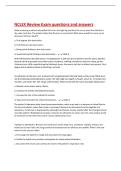 NCLEX Review Exam questions and answers 