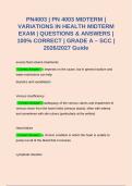 PN4003 &vert; PN 4003 MIDTERM &vert; VARIATIONS IN HEALTH MIDTERM EXAM &vert; QUESTIONS & ANSWERS &vert; 100&percnt; CORRECT &vert; GRADE A &ndash; SCC &vert; 2026&sol;2027 GUIDE