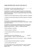 AASM RESPIRATORY RULES FOR ADULTS