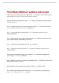 NCLEX Study 2026 Exam questions and answers 