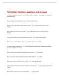 NCLEX style like Exam questions and answers 