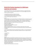 NCLEX-RN Practice Questions For 2026 Exam  questions and answers 