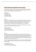 NCLEX-RN Exam questions and answers 