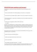 NCLEX-RN Exam questions and answers 