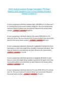 Adult medical surgical Dosage Calculation PN Exam  Newest 2026 Questions and Correct Detailed Answers  Already Graded A&plus; 