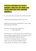 PORTAGE MICROBIOLOGY EXAM 3 GRADED A COMPREHENSIVE SCRIPT 2026 COMPLETE QUESTIONS AND SOLUTIONS GRADED A&plus;PORTAGE MICROBIOLOGY EXAM 3 GRADED A COMPREHENSIVE SCRIPT 2026 COMPLETE QUESTIONS AND SOLUTIONS GRADED A&plus;