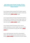 Adult medical surgical Dosage Calculation PN Exam  Newest 2026 Questions and Correct Detailed Answers  Already Graded A&plus;Adult medical surgical Dosage Calculation PN Exam  Newest 2026 Questions and Correct Detailed Answers  Already Graded A&plus;