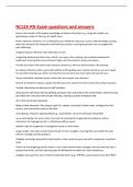 NCLEX-RN Exam questions and answers 
