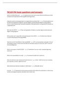 NCLEX-RN Exam questions and answers 