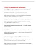 NCLEX-PN Exam questions and answers 