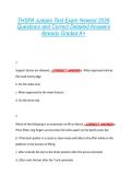 THSPA Judges Test Exam Newest 2026  Questions and Correct Detailed Answers  Already Graded A&plus; 