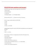 NCLEX-RN Exam questions and answers 