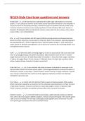 NCLEX-Style Case Exam questions and answers 