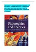 TEST BANK PHILOSOPHIES AND THEORIES FOR ADVANCED NURSING PRACTICE 4TH EDITION WITH SOLUTION UPDATED 2026 PRACTISE QUESTIONS WITH ANSWERS AND RATIONALE GRADED A&plus;
